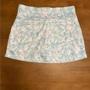 Callaway NWOT Women’s Golf Skort Blue & White Palm Tree Tennis Skort Size Small